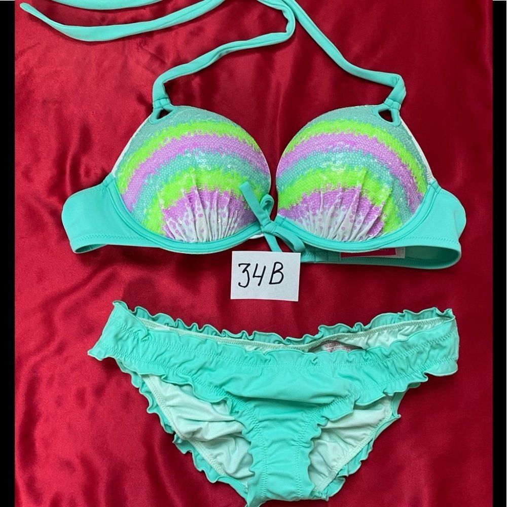 34B XSmall Gorgeous Bikini Set 2 Piece Swimsuit‎